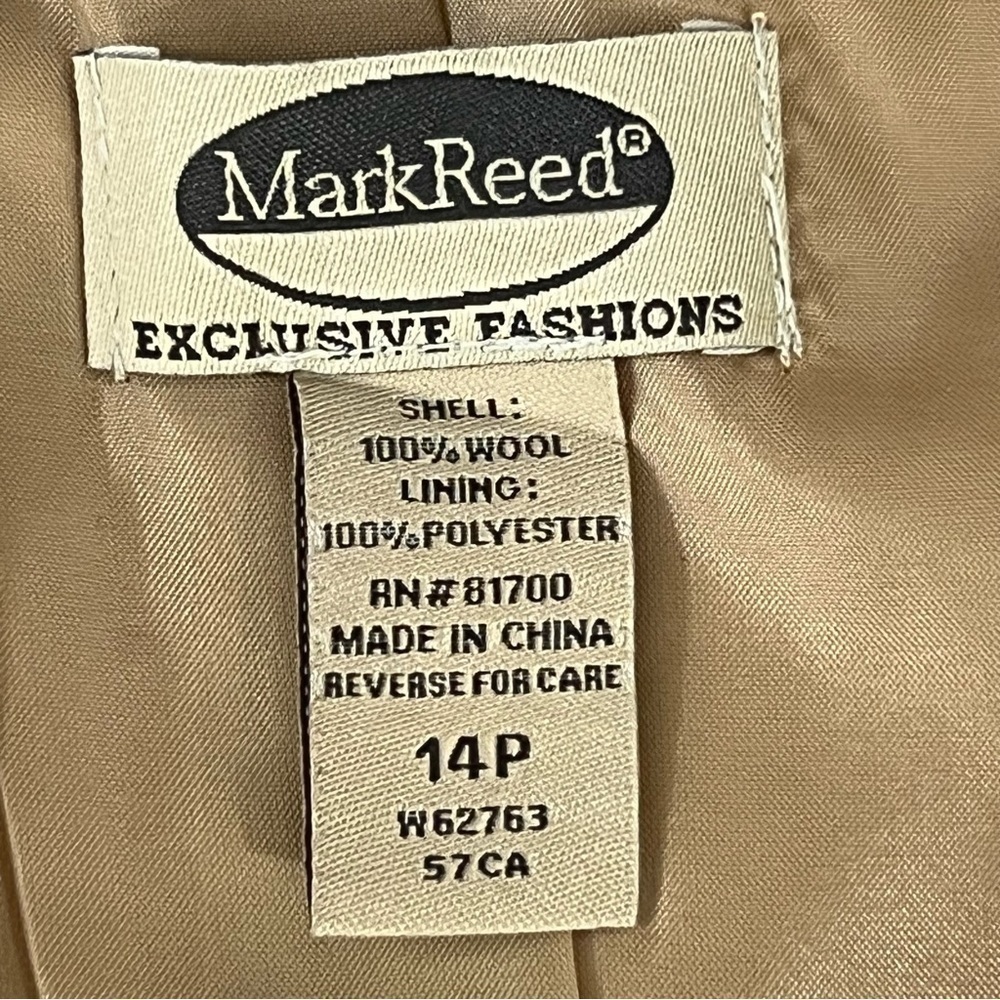 Mark Reed Wool Jacket Womens Petite Size 14 - Picture 12 of 13